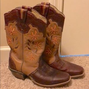 Rocky flower cowgirl boots